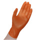 GUANTE NARANJA DIAMANTADO TALLA L (100 UND) 8.5 GR