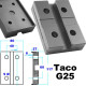 TACO DE GOMA RECTANGULAR 4 AGUJEROS SILENT
