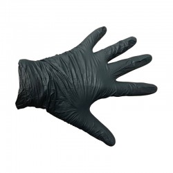 GUANTE VITRILO NEGRO TALLA L (100 UND CJ)