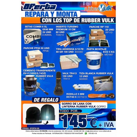 OFERTA REPARA Y MONTA CON LOS TOP DE RUBBER VULK
