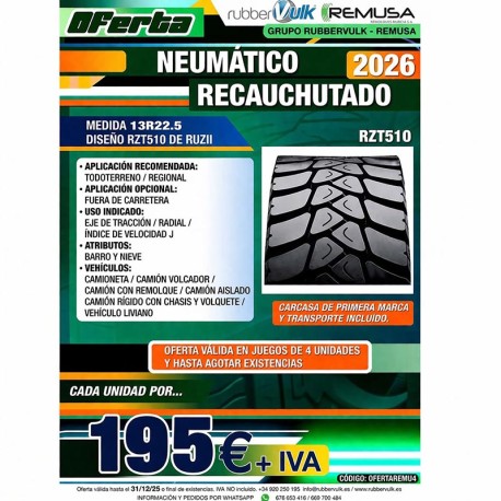 NEUM. 13 R22.5 RECA. (REMUSA)