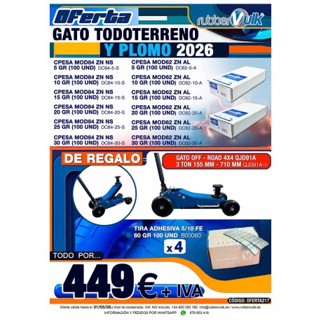 OFERTA  GATO TODOTERRENO Y PLOMO 2026