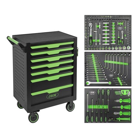 CARRO TALLER 7 CAJONES 154 PCS JBM