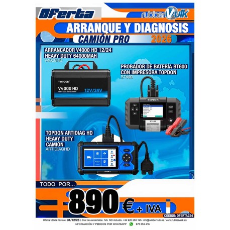 OFERTA ARRANQUE Y DIAGNOSIS CAMION PRO 2026