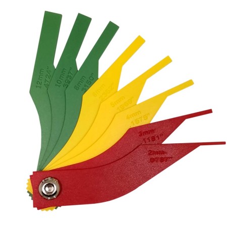 JUEGO DE GALGAS MEDIDOR DESGASTE DE FRENOS TOOLHUB