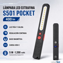 LED RECARGABLE EXTRAPLANA
